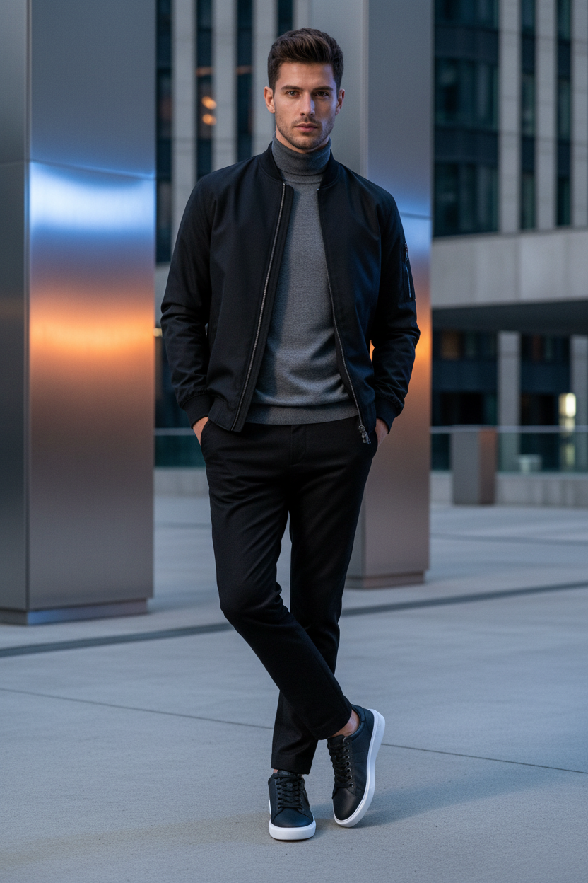 Modello Uomo con Blauer Sneaker BUCK01