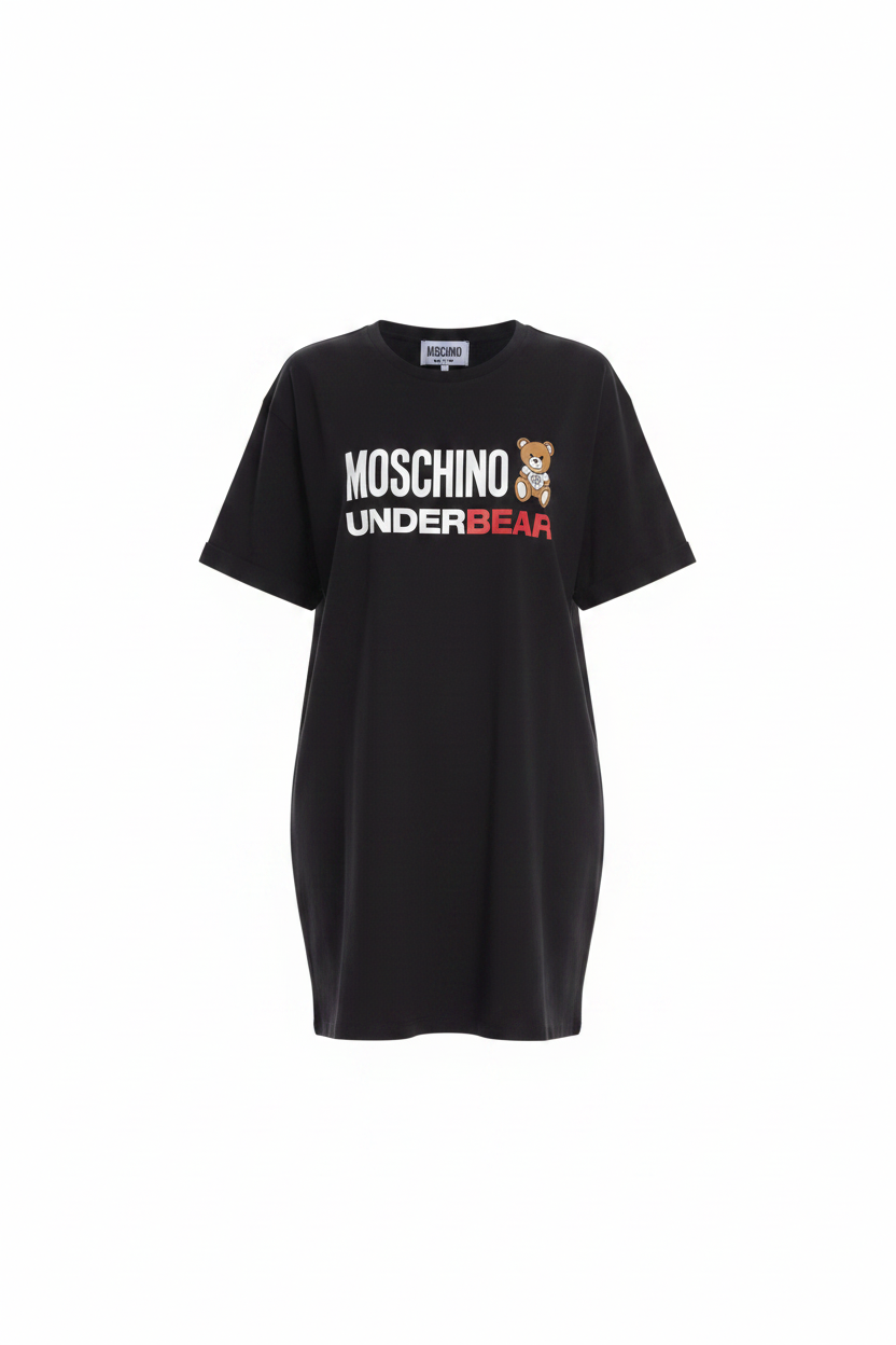 Moschino Abito Donna A1916 Teddy Underbear Nero - Flat Lay