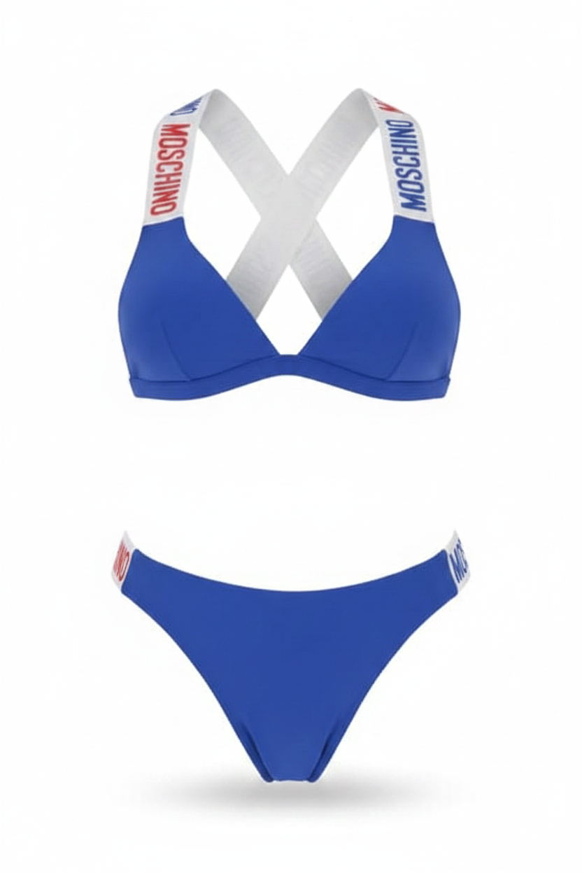 Moschino Swim Bikini V5723B Royal Blue - Ghost Mannequin