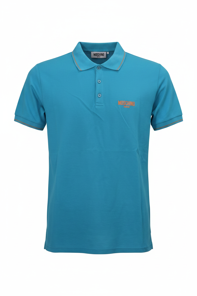 Moschino Swim Polo Turchese A1302 - Ghost Mannequin