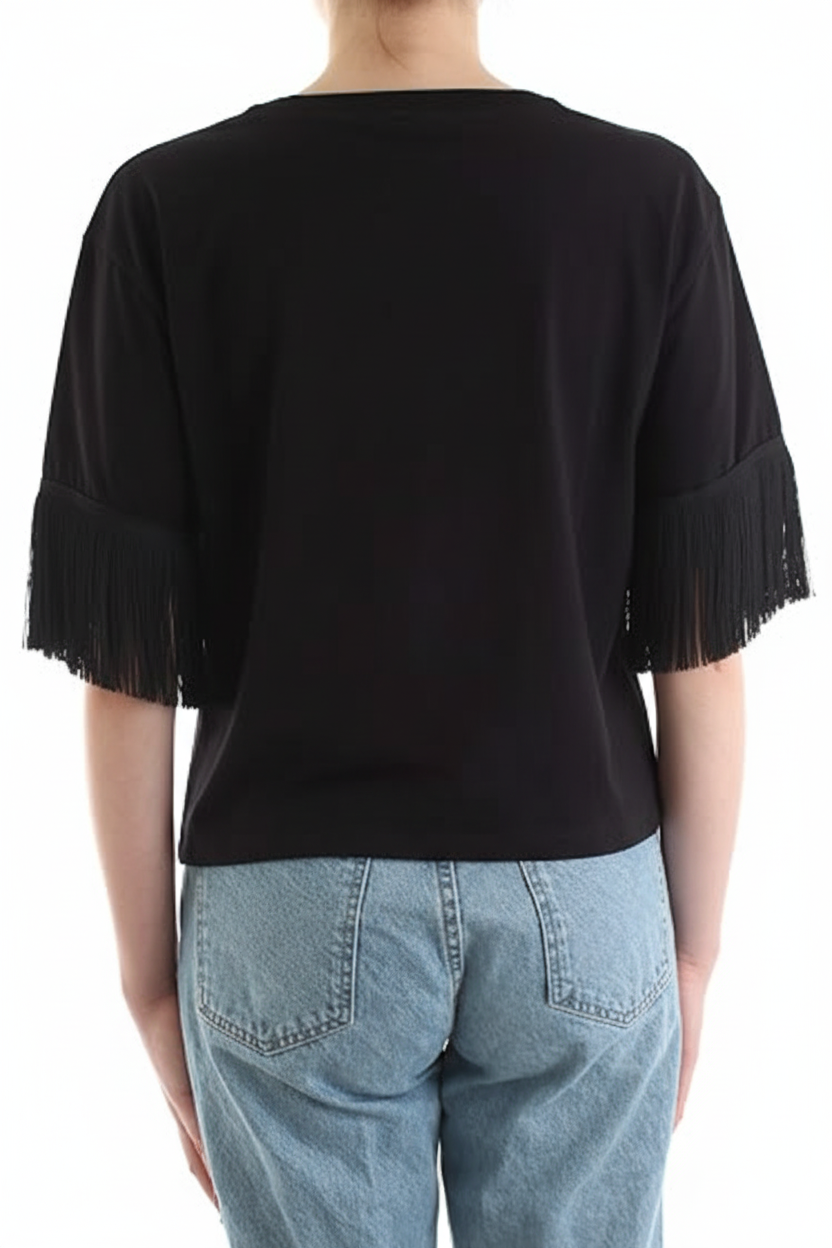 Moschino Swim T-shirt retro con modella