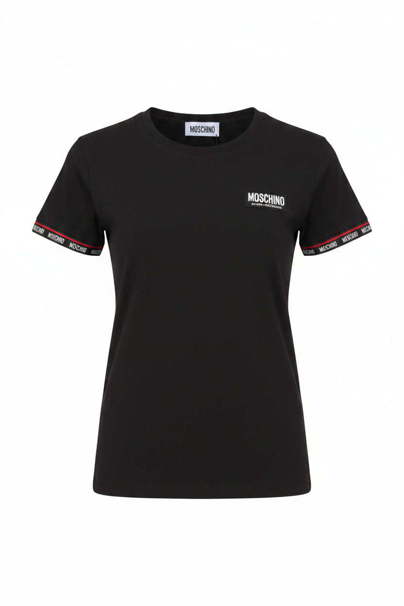Moschino T-Shirt A1905 Banda Elastica Nero - Ghost Mannequin