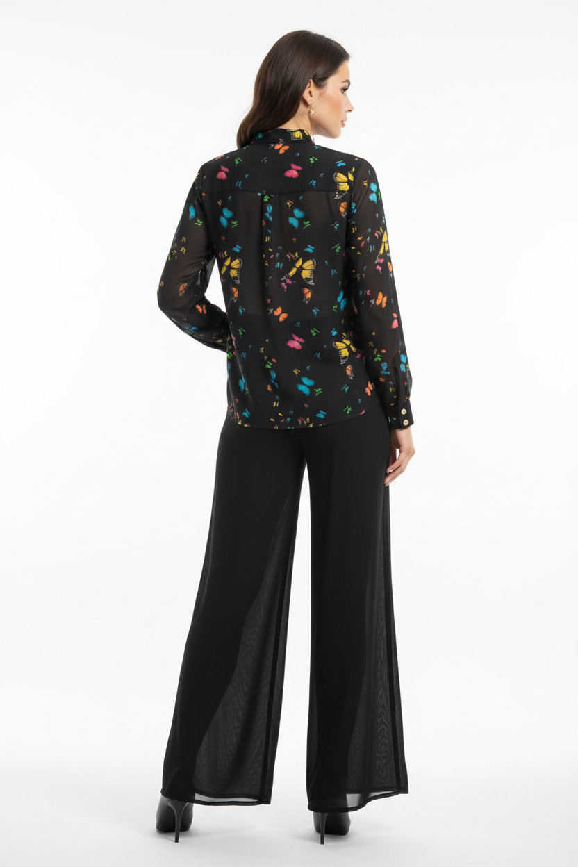 Nosecrets Camicia Jabot Farfalle - vista retro