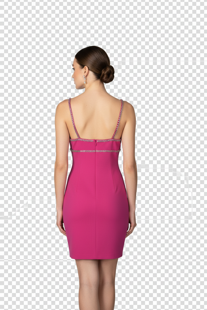 Nosecrets Tubino Fucsia - Vista Posteriore