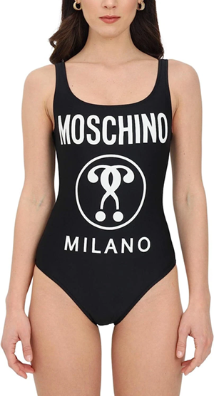 Moschino Costume Donna Body One Piece Logo Double Question Mark – Nero