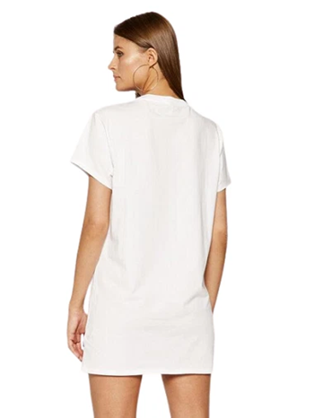 Moschino Abito Donna Bianco Corto Maxi T-Shirt Teddy Bear