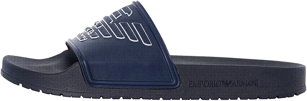 Emporio Armani Slider Unisex Logo Eagle – Blu