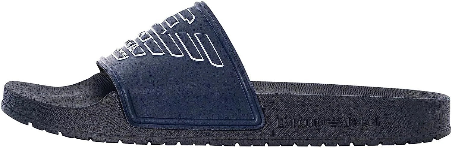 Emporio Armani Slider Unisex Logo Eagle – Blu
