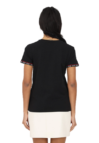 Moschino T-Shirt Donna A1905 – Banda Elastica Logata | Nero