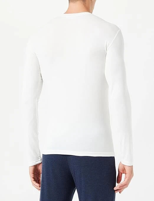 Emporio Armani T-Shirt Logoband Stretch Cotton Uomo, Crema