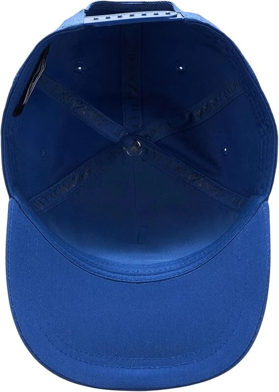 Armani Exchange Men's Logo Baseball Hat Cappellino, Blu lapislazz, Taglia Unica