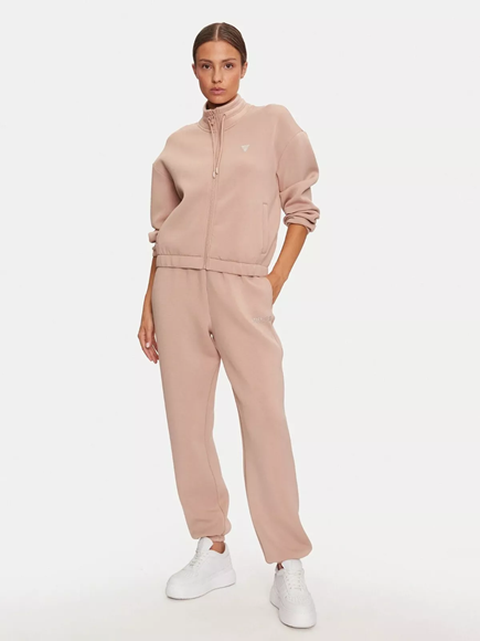 Guess Pantaloni Jogger Donna Cecilia Scuba Marfa Light (Cipria)