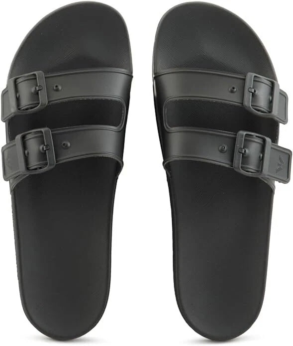 Emporio Armani Sandalo Double Buckle Slides Nero Unisex