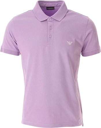 Emporio Armani Polo Embroidery Logo Uomo Glicine