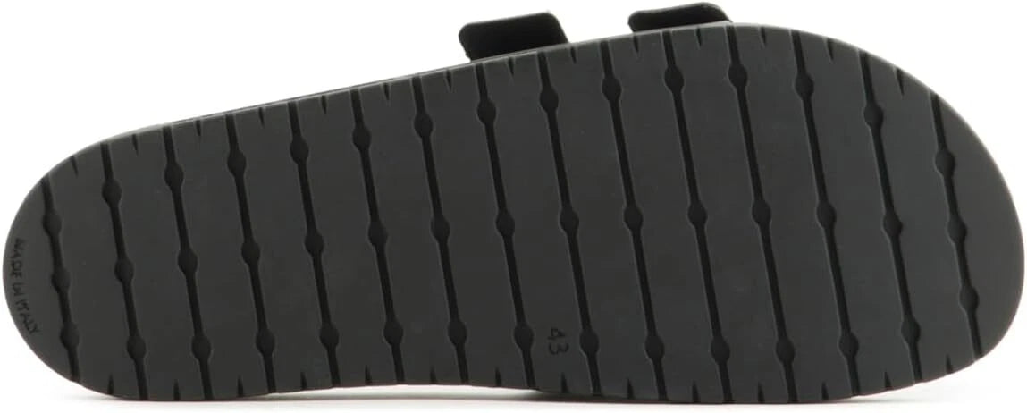 Emporio Armani Sandalo Double Buckle Slides Nero Unisex