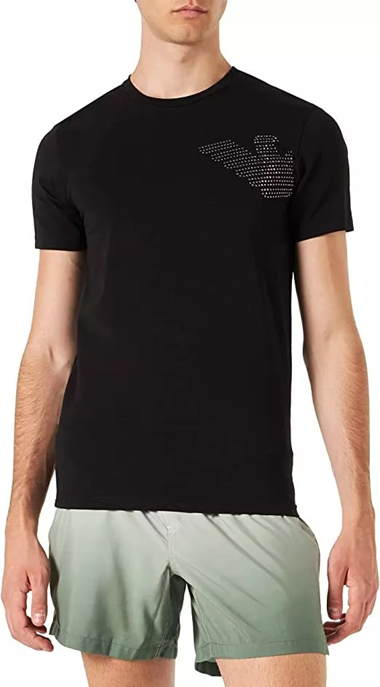 Emporio Armani Crew Neck T-Shirt Big Eagle Uomo, Nero