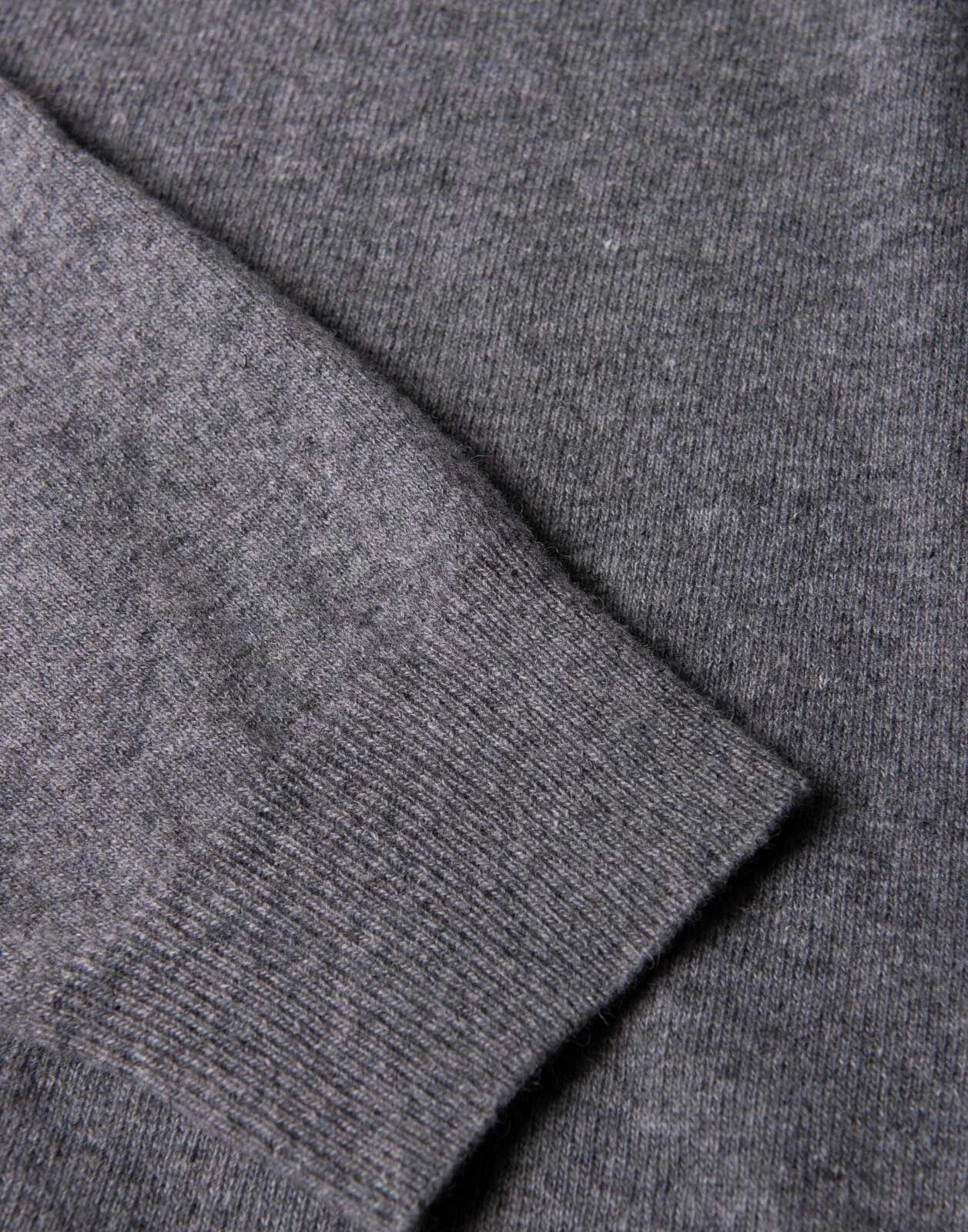 Maglione Henry Cotton's Girocollo Uomo 100% Lana, Grigio