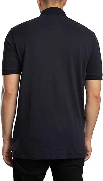 Armani Exchange Icon Project, Embroidered Logo Polo Uomo Blu scuro