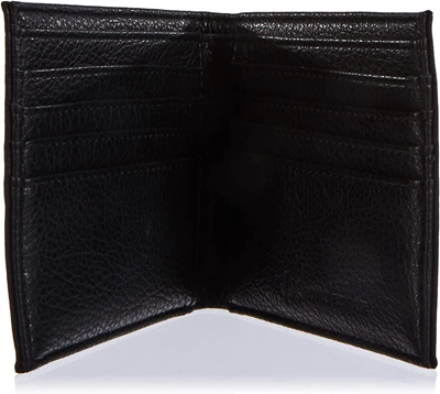 ARMANI EXCHANGE Portafoglio da uomo Bifold, con logo in rilievo