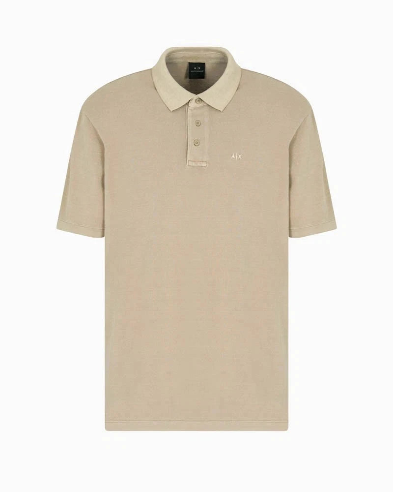 Armani Exchange Polo Uomo Urban Heights, Embroidered Logo Roasted Cashews