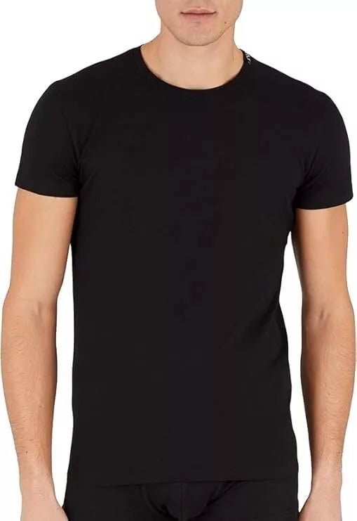 Emporio Armani Iconic Lounge - T-Shirt in Piquet Elasticizzato