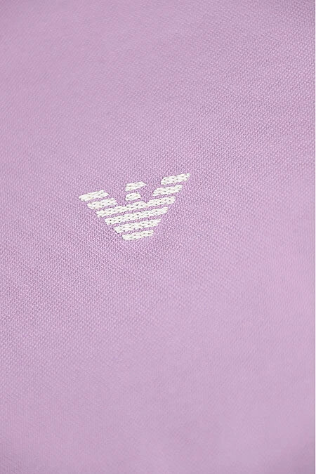 Emporio Armani Polo Embroidery Logo Uomo Glicine
