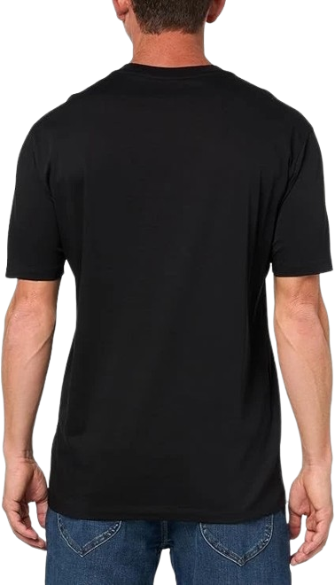 Armani Exchange A|X T-Shirt da Uomo con Logo Circolare Nero e Oro