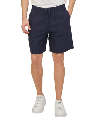 Emporio Armani Bermuda Uomo Misto Lino con Logo Ricamato – Navy Blue