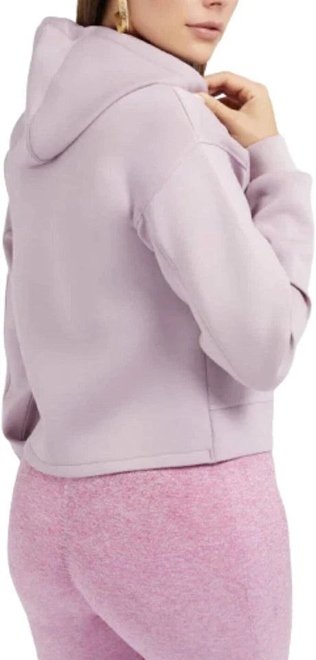 Guess Felpa Donna con Cappuccio Active New Alisa – Hoodie Crop Lilla