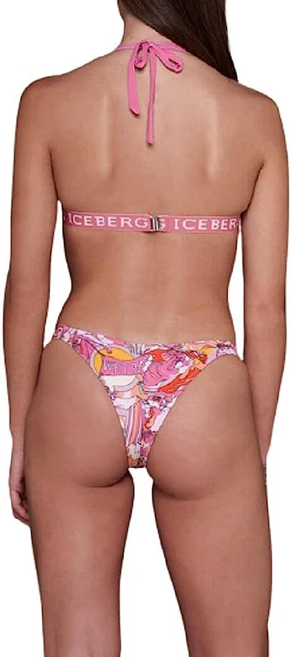 Iceberg Bikini Donna Multicolor Reggiseno + Slip Logo Fantasy Abstract