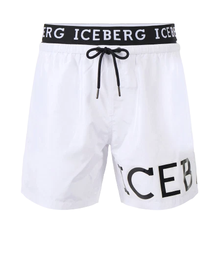 Iceberg Board Short Pantaloncino Mare Uomo ICE2MB11 Bianco