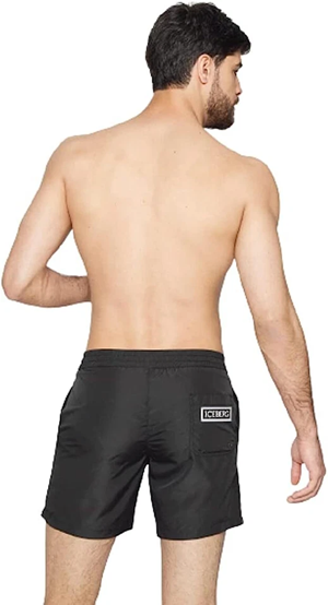 Iceberg Costume Pantaloncino Uomo ICE2MBM02 Bicolor Stampa Logo