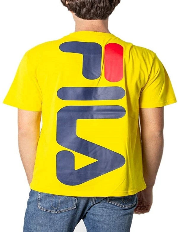 Fila T-Shirt Bender Uomo Empire Yellow – Girocollo con Logo