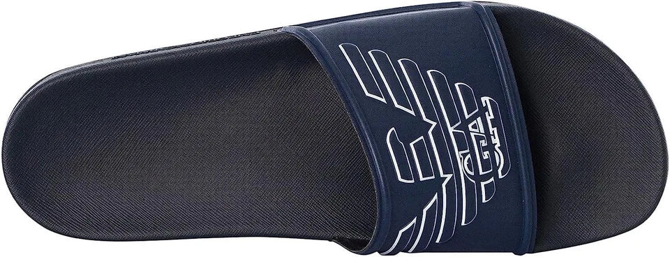 Emporio Armani Slider Unisex Logo Eagle – Blu