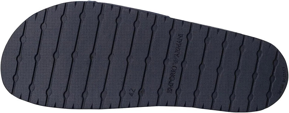 Emporio Armani Slider Unisex Logo Eagle – Blu
