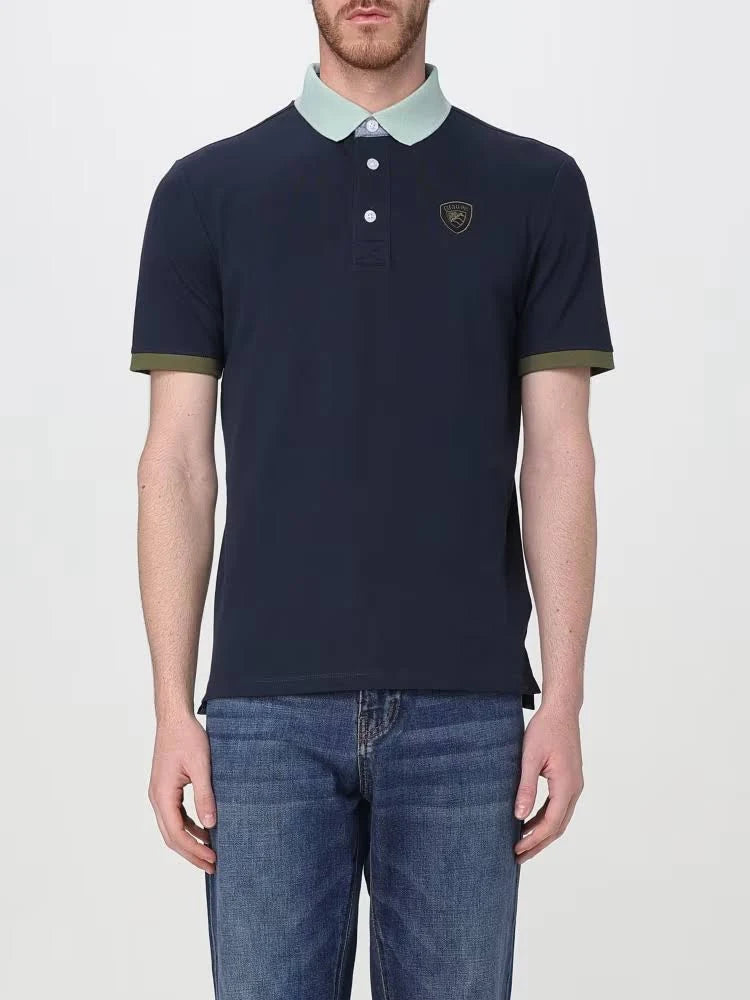 Blauer Polo Blu Uomo con Scudo Ricamato Dabney