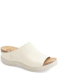 Fly London Wigg672fly Sandali in Pelle Donna Bianco (Off White)